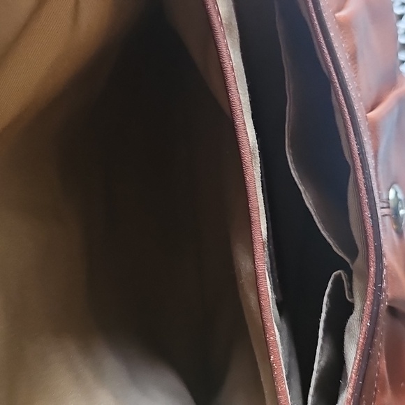 Coach Madison Pleated Leather Flap Bag 🤎💛 No#H0959-F13729 - Picture 10 of 10